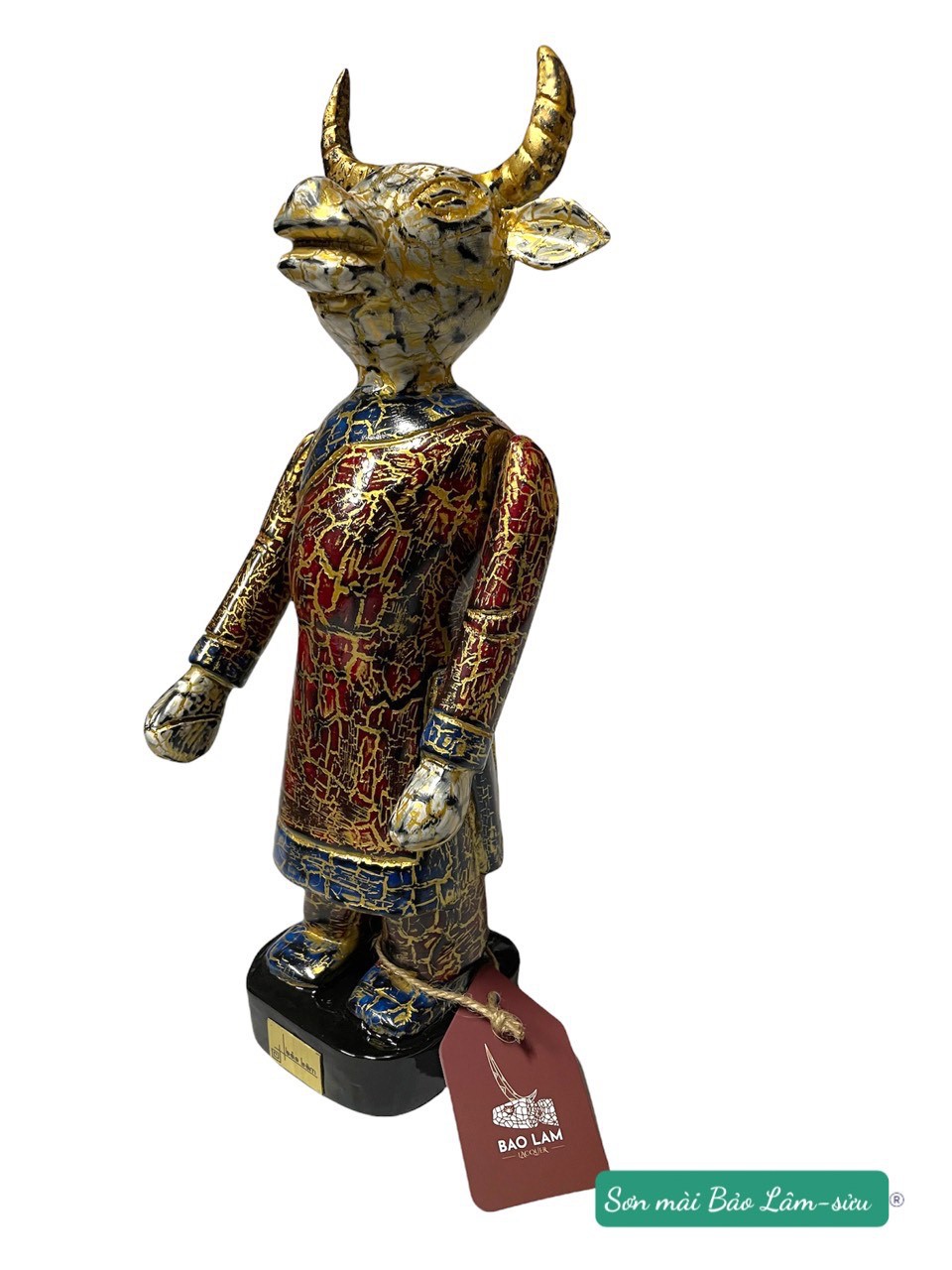 con giáp tuổi sửu sơn mài 