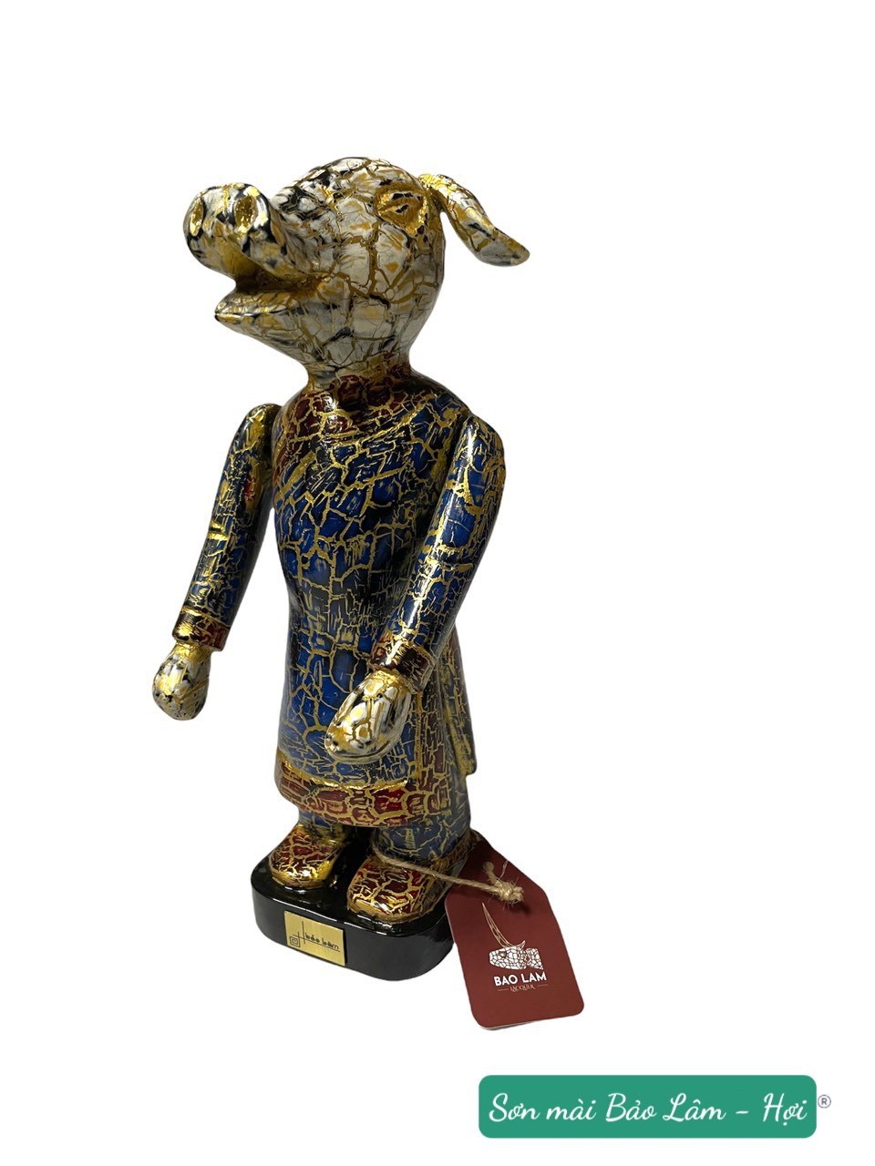 con giáp tuổi  Hợi  sơn mài 